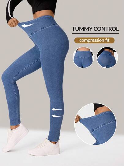 Flexra Women's High Waist Slim Fit Casual Versatile Denim Jeans