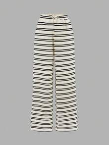 SHEIN Bộ đồ thể thao thường ngày thanh lịch dành cho bé gái tuổi teen, gồm áo tay ngắn xếp ly ôm sát người, chất liệu jacquard, kiểu dáng suông, thích hợp cho kỳ nghỉ. - trắng - Xem 8