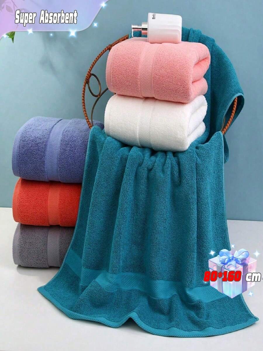 Phòng tắm, 1 khăn tắm cao cấp dày 31,5in * 62,9in, siêu mềm và thấm hút, thích hợp cho phòng tắm, phòng tập thể dục, khách sạn, kỳ nghỉ bãi biển - Món quà hoàn hảo cho mọi người, vật dụng cần thiết hàng ngày cho gia đình và du lịch - Nhiều màu - Xem 1