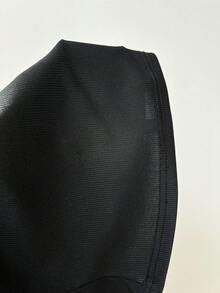 Elamini 女士无袖吊带露背上衣，显瘦，黑色，春夏款 - 黑色 - 查看 6