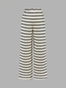 SHEIN Bộ đồ thể thao thường ngày thanh lịch dành cho bé gái tuổi teen, gồm áo tay ngắn xếp ly ôm sát người, chất liệu jacquard, kiểu dáng suông, thích hợp cho kỳ nghỉ. - trắng - Xem 9