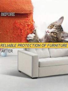 1 Roll Cat Scratch Furniture Protector-Adhesive Couch Protector From Cat Claws, Furniture Protectors From Cats Scratching,Cat Accessories - 45 cm X 300 cm - View 7