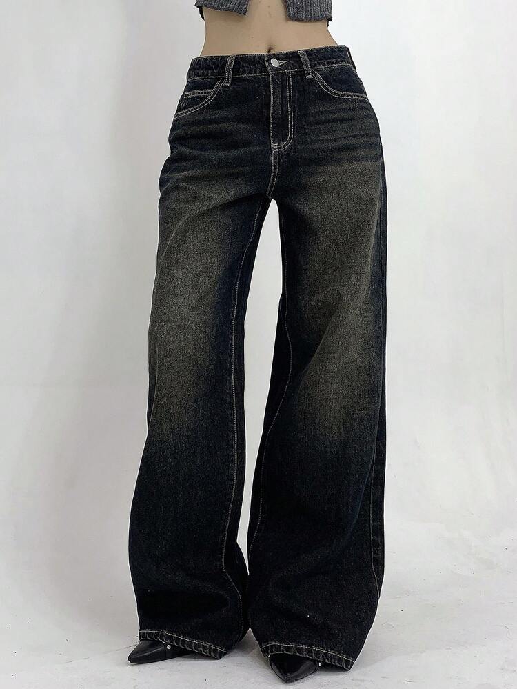 Women's Distressed Casual Denim Jeans