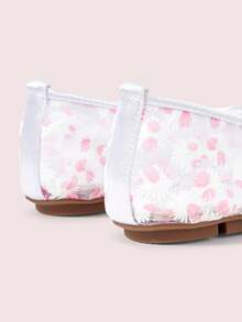 CUCCOO DOLLMOD Sepatu Wanita Modis Ujung Bulat Bordir Bunga Model Mary Jane yang Imut dan Manis - bubuk bunga sakura - View 4