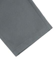 Manfinity CasualCool Men's Casual Versatile Solid Color Pants - Dark Grey - View 3