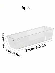1/3/6PCS Large Capacity Storage Containers Lids For Cups Forks Spoons Multipurpose Desktop Caddy Portable Utensil Tray Drawer Dividers Set Home Office Dorm Room Organization Must Have Stackable Space Saving - Multicolor - View 16