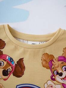 SHEIN | PAW Patrol 男童休闲圆领短袖T恤和裤子套装（2件套） - 彩色 - 查看 6