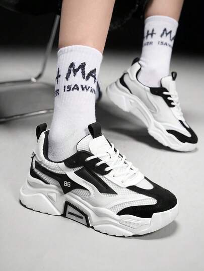 Vate Women's Fashion Sneakers Breathable Lightweight Casual Comfortable Walking Shoes For Daily Wear