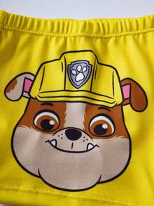 SHEIN | PAW Patrol 4 chiếc quần boxer cho bé trai, màu xám, xanh dương, đỏ, vàng với hình ảnh chú cún con dễ thương. - Nhiều màu - Xem 4