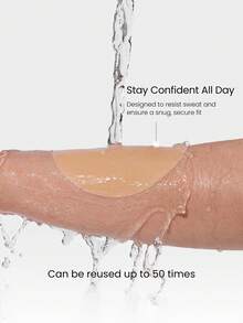 GLOWMODE 1 Pack Silicone Thin Seamless Non-Adhesive Reusable Nipple Covers Pasties Daily Casual Wear - Almond - View 5