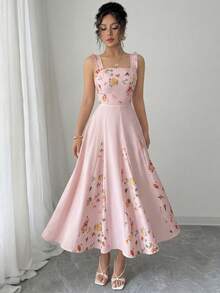 de patchwork en la cintura para mujer, elegante para vacaciones, ir al trabajo y uso diario, sin mangas - Rosa vieja - Ver 3