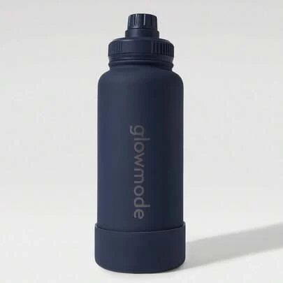 GLOWMODE 1L 即饮式双层不锈钢环形手柄磁性手机支架防滑底座水瓶日常休闲办公室活动