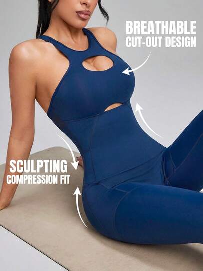 Innovista Mono de diseño calado de moda para deportes, yoga, danza, equitación