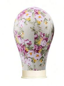 SHEIN 22英寸假发头模，帆布材质，带安装孔，适用于假发制作、造型和展示，头部轮廓更逼真，配有假发支架。 - 彩色 - 查看 11