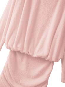 GlowEve CURVE 女士时尚性感长袖紧身连衣裙，休闲街头派对假日连衣裙，露肩紧身连衣裙，女士秋季穿搭，秋季服装，女士秋季时尚，派对，优雅，休闲，时尚休闲，日常休闲，百搭，都市 - 粉色 - 查看 3