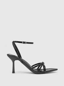 CUCCOO SZL Women Shoes Spring And Summer New Black Pointed Stiletto Stiletto Strap Ankle Strap Women's High Heel Sandals Fashion Comfortable Versatile Sexy Party Women's Sandals Prom Heels Summer Shoes - Black - View 3