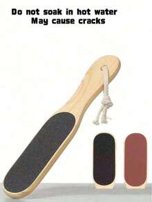 1Pc/2Pcs Dũa Chân Tay Cầm Bằng Gỗ Hai Mặt, Loại Bỏ Da Chết & Vết Chai, Dụng Cụ Chà Chân, Dụng Cụ Làm Móng Chân, Dụng Cụ Làm Đẹp, Chăm Sóc Chân, Chăm Sóc Cá Nhân - Nhiều màu - Xem 6