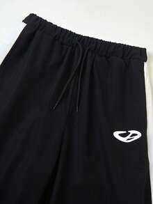 Tween Girls' Classic Casual Black Pants,Simple & Comfortable Knit Fabric For Lounging,Outdoor,Sports,White,Winter,Athletic,Back-To-School Versatile - Black - View 6