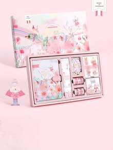 Fairy Tale Series Girl Heart Handbook Gift Box Set Cute Ins Style Student Notebook Handbook Gift Box, Decorative Paper - color - View 2