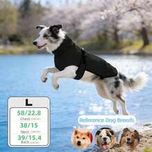 BJAYPET 保暖连帽宠物卫衣，加厚保暖狗狗衣服，纯色，适合小型/中型/大型犬（四脚衣服请参考背长） - 彩色 - 查看 50