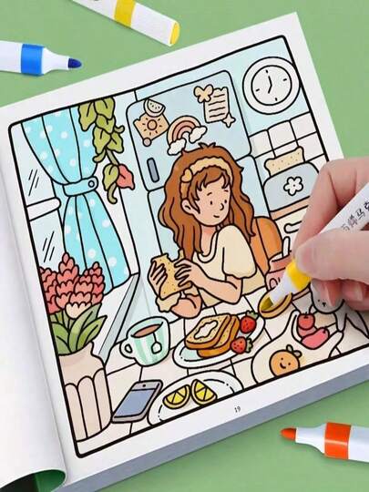 MINKOJA Sách tranh về các nàng công chúa hoạt hình, động vật và thế giới dưới nước, tranh vẽ hoạt hình dễ thương về bé gái, bìa mềm, giấy bền, quà tặng ngày thiếu nhi, Lễ Tạ ơn, Ngày Cá tháng Tư, sinh nhật và Giáng sinh.