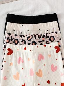 SHEIN [Random 4pcs Sent]Spring/Summer Series, Dopamine Cream Spring/Summer Color Palette, Bohemian Style Floral, Daisy, Plant, Bow Pattern, - Multicolor - View 3