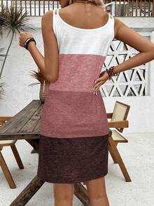 Breezaya Đầm slip dress phối màu hình cây dừa và chữ cái, có dây đeo đôi và chi tiết vòng, thích hợp cho kỳ nghỉ, trang phục đi biển cho nữ, đầm hè nữ, trang phục mùa hè nữ, đầm đi biển nữ, đầm thường ngày nữ, đầm chống nắng nữ. - Nhiều màu - Xem 2