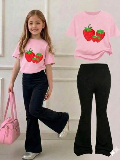 Conjunto playera y pantalón con estampados