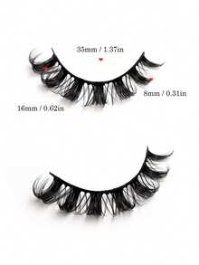 20 Pairs Fluffy Wispy Full Strip Lashes - D Curl Faux Mink Lashes For Long-Lasting, Natural-Looking Eyelashes Strip Lashes, Lashes, Eyelashes, Fake Lashes - Black - View 10