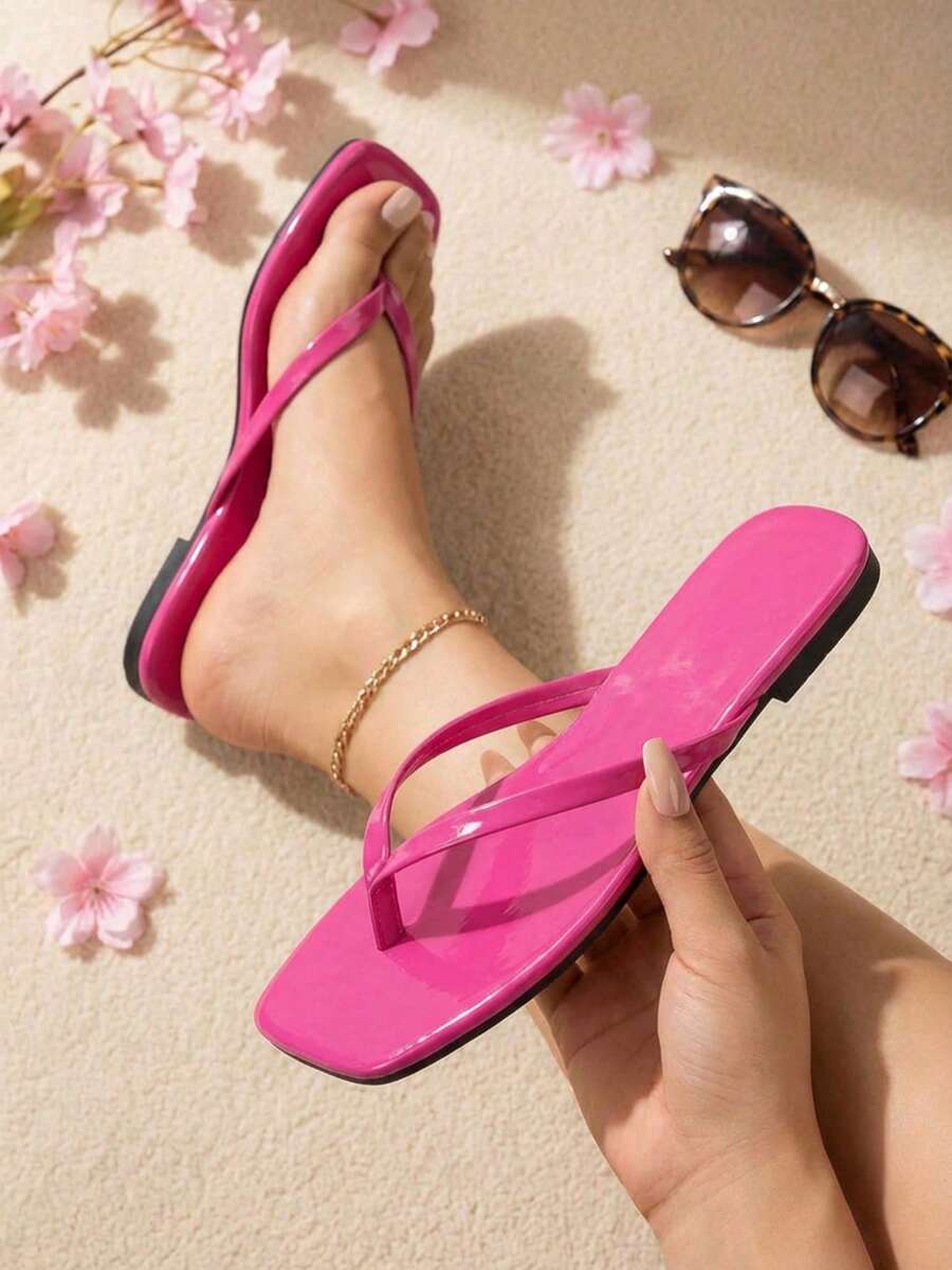 Set 750 Flat Crow's Foot Sandals Square Tip - fiusha - View 1
