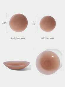 GLOWMODE 1包硅胶超薄无缝无粘性可重复使用乳贴，日常休闲穿着 - Cinnamon - 查看 7