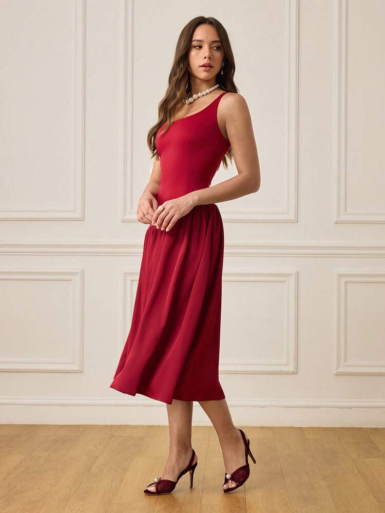 CUCCOO HITCHD Women Shoes Round Toe Skinny Heel Burgundy Lace Mesh Faux Pearl Peep Toe Slingback Women's High Heel Sandals Fashion Elegant Party Wedding Sandals Women's Wedding Shoes Wedding Shoes Spring Shoes Bride Shoes