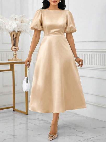 SHEIN Lady 女士优雅派对束腰长裙 夏季连衣裙 春季连衣裙 派对连衣裙 优雅派对连衣裙 婚礼宾客礼服 女士婚礼及活动 优雅女士连衣裙 奢华晚礼服 女士正式礼服 长款派对礼服 毕业礼服 曲线连衣裙 女士碎花连衣裙 婚礼及派对及鸡尾酒会 女士奢华晚礼服 女士奢华连衣裙 特殊场合精美礼服 下午茶套装 优雅婚礼礼服 宾客接待