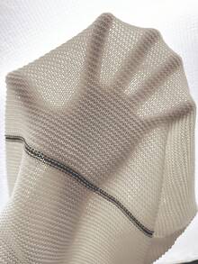 Breezaya Women's Striped Spaghetti Strap Hollow-Out Knit Dress - Apricot - View 5