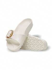 Birkenstock Sandal Madrid khóa lớn, chất liệu EVA, thấm mồ hôi, thoáng khí, nhẹ, màu trơn, dễ giặt, đa năng, thích hợp cho hoạt động ngoài trời hàng ngày, dành cho nữ, màu trắng 1029633 - trắng - Xem 5