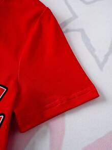 SHEIN | PAW Patrol 男童极简印花圆领短袖T恤 - 黃色 - 查看 11