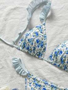 Swim Mod Bộ bikini hai mảnh in họa tiết nhiệt đới dành cho nữ, thích hợp cho kỳ nghỉ thường ngày. - Nhiều màu - Xem 3