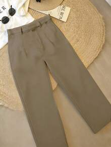 Pantalones casuales para mujer, adecuados para ir al trabajo, actividades al aire libre, oficina, verano y otoño (cinturón no incluido) - Multicolor - Ver 4