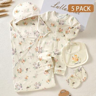 New Born Baby Gift Set, Spring/Summer New Arrival Layette Set, Newborn Infant Romper Outfit New Born Clothes Set Newborn Clothes Set Baby Gifts