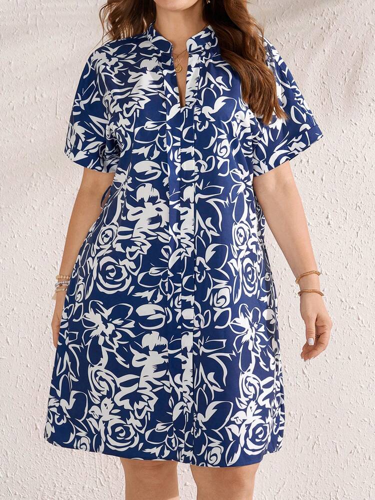 Vestido casual de manga corta con cuello en V y estampado floral para mujer de talla grande, atuendos de verano, ropa de primavera para mujer, atuendos de vacaciones para mujer, vestidos casuales para mujer, vestidos florales para mujer, atuendos de primavera para mujer, vestidos de primavera de talla grande, vestido de vacaciones de talla grande, vestido floral de talla grande, vestido de manga corta de talla grande, vestidos de verano de talla grande para mujer, ropa de talla grande para mujer, vestido de verano de talla grande, vestidos de verano de talla grande para mujer, vestido de primavera de talla grande, atuendos de verano de talla grande para mujeres, vestido Maweii de talla grande, vestido casual de vacaciones de talla grande, vestido casual de talla grande para mujer, vestidos casuales para mujer, vestido casual de vacaciones, vestido de talla grande para mujer, vestido para mujer, vestido de vacaciones