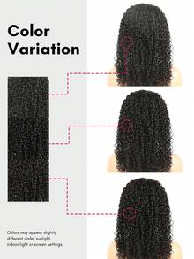 QUICK WEAR Pixie Curly Half Wig Human Hair 3 In 1 Seamless Flip Over Half Wigs Human Hair Glueless Wigs With Front Pixie Curly Hair Natural Black Wear And Go Beginner Friendly Human Hair Drawstring Headband Wig For Women - Natural Black - View 14