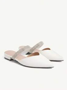 CUCCOO CHICEST Casual All-Match Flat Shoes Suitable For Daily Outfits For Summer Vacation Shoes Summer Summer Shoes Summer Break Easter For Christmas Elegant Shoes Wedding Shoes Summer Shoes Bride Shoes - White - View 8