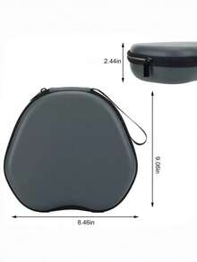 SHEIN 1 Estuche de transporte a prueba de golpes de EVA para auriculares Max, de unicolor con cierre de cremallera, funda protectora con cubierta para almohadillas para el hogar y la oficina, artículo de moda - Multicolor - Ver 3