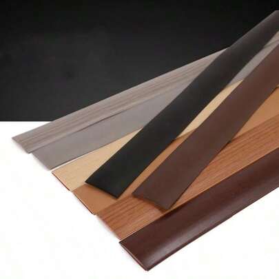 Nẹp chuyển tiếp sàn tự dính giả gỗ 2m/1 cái, nẹp bịt kín mép sàn, nẹp khe hở sàn, nẹp nhựa PVC mềm chống mài mòn, nẹp cao su chống va chạm dưới cửa.