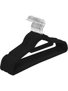 10个装新款防滑天鹅绒衣架，带360°旋转挂钩，衣柜收纳架 - 彩色 - 查看 8