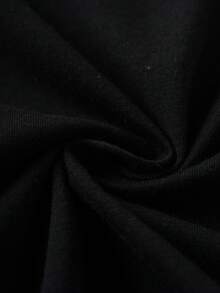 SHEIN | PAW Patrol 男童休闲时尚日常通勤度假可爱卡通字母印花短袖黑色T恤，夏季 - 黑色 - 查看 9