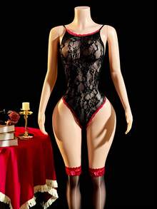 ChaseTheNight Bộ 3 quần bó gợi cảm cho nữ + 1 đôi tất lưới - màu đen - Xem 4