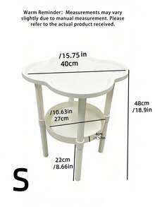 1PC Scandinavian Modern Coffee Table Movable Side Table Multi Functional Furniture Piece Cottage Core Christmas Home Decor Living Room Accent Holiday Gift Idea Stocking Fillers - Multicolor - View 4