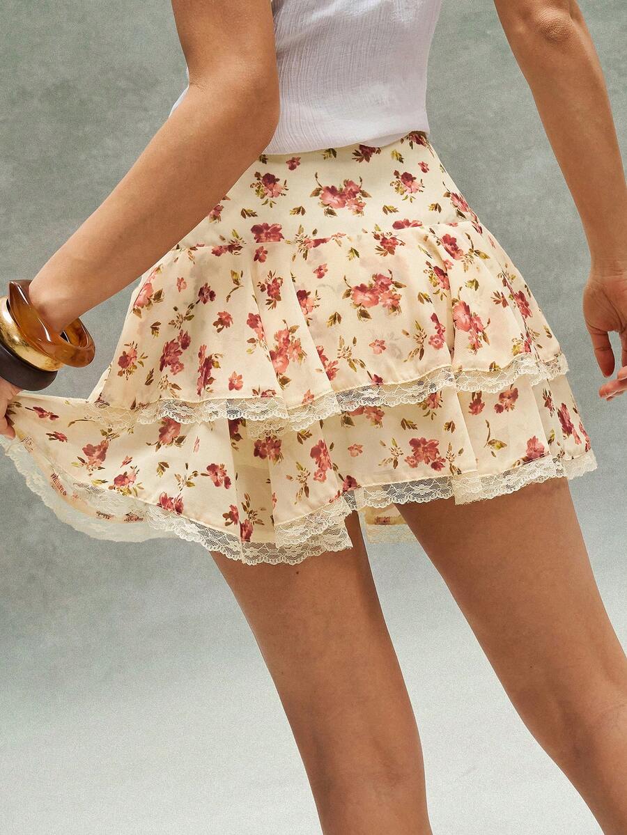 Bohemela Váy nữ dệt in họa tiết dáng suông, cạp thấp, phong cách thường ngày. - Màu vàng ngỗng - Xem 1