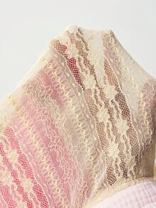 Bohemela Chemise décontractée pour femmes à manches courtes, coupe ample, en patchwork tissé - Rose bonbon - Voir 8